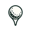 Golf ball logo